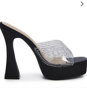 LIKE NEW DOLLS KILL PLATFORM HEELS